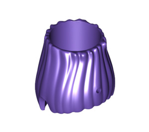 LEGO Violet foncé Cheveux avec Hollow Inside (65463)