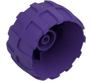 LEGO Dunkelviolett Hard Plastik Rad Ø54 x 30 (2515)