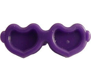 LEGO Dark Purple Heart-Shaped Sunglasses