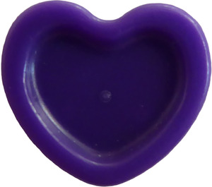 LEGO Dark Purple Heart with Pin