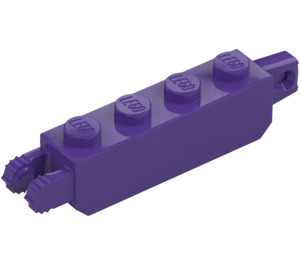 LEGO Dark Purple Hinge Brick 1 x 4 Locking Double (30387 / 54661)