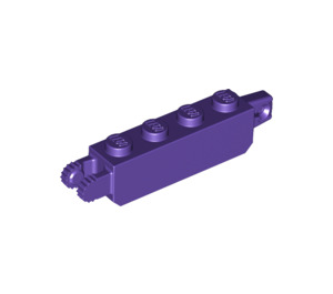 LEGO Violet foncé Charnière Brique 1 x 4 Verrouillage Double (30387 / 54661)