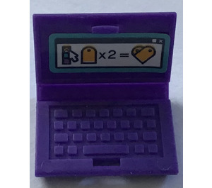 LEGO Violet foncé Portable avec Screen Autocollant (18659)