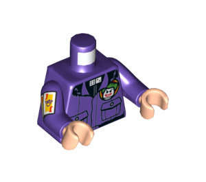 LEGO Donkerpaars Lawrence the Boombox Goon Minifiguur Torso (973 / 76382)