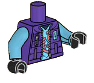 LEGO Dark Purple Lil' Nelson Torso (973)