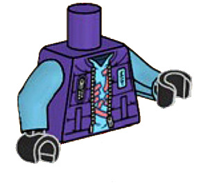 LEGO Dark Purple Lil' Nelson Torso (973 / 76382)