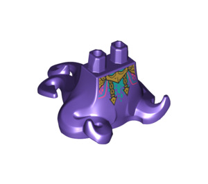 LEGO Morado oscuro Inferior Cuerpo con Tentacles con Scales y Gold Armadura (78088)