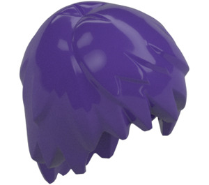 LEGO Violet Foncé Mi-longueur Layered Cheveux (5360 / 99242)