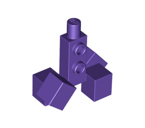 LEGO Dark Purple Minecraft Creeper Torso (19734 / 34102)