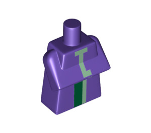 LEGO Donkerpaars Minecraft Witch Torso (32930 / 103723)