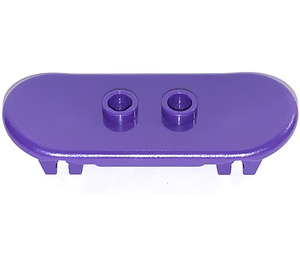 LEGO Dark Purple Minifig Skateboard with Four Wheel Clips (42511 / 88422)