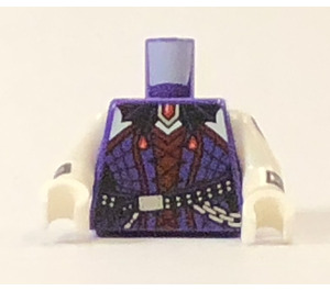 LEGO Donkerpaars Minifig Torso Vampire Bassist (973)