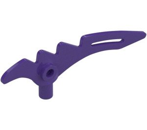 LEGO Dark Purple Minifig Weapon Crescent Blade Serrated (98141)