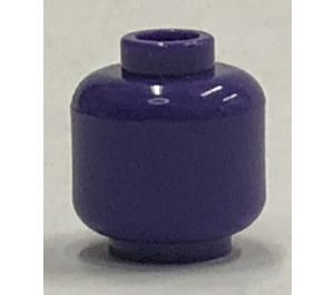 LEGO Dark Purple Minifigure Head (Safety Stud) (3626 / 88475)