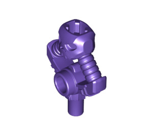 레고 어두운 보라색 미니피규어 두개골 차축 보유자 (23985)