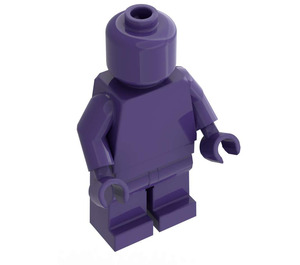 LEGO Dark Purple Monochrome Minifigure