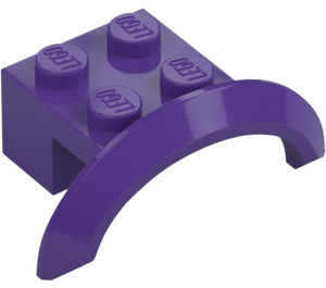 LEGO Dark Purple Mudguard Brick 2 x 4 x 1 with Wheel Arch (28579 / 98282)