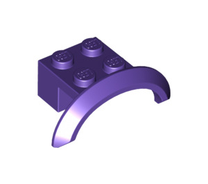 LEGO Dark Purple Mudguard Brick 2 x 4 x 1 with Wheel Arch (28579 / 98282)