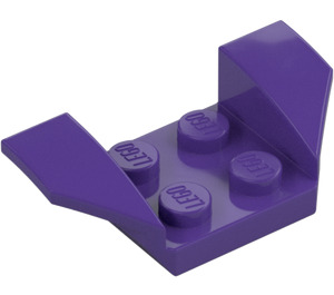 LEGO Viola scuro Parafango Piastra 2 x 2 con Flared Ruota Arches (41854)