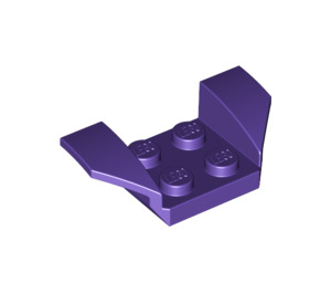 LEGO Violet foncé Garde-boue assiette 2 x 2 avec Flared Roue Arches (41854)
