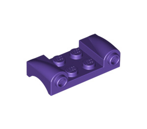 LEGO Dark Purple Mudguard Plate 2 x 4 with Headlights and Curved Fenders (93590)