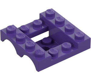 LEGO Tumma purppura Lokasuoja Ajoneuvo Alusta 4 x 4 x 1.3 (24151)