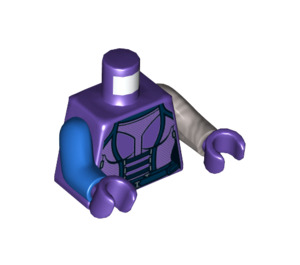 LEGO Dark Purple Nebula with Dark Purple Suit and Blue Head Minifig Torso (973 / 76382)