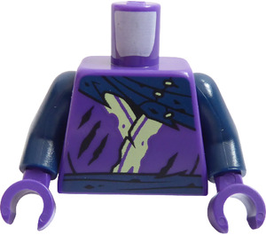 LEGO Dark Purple Ninjago Ghost Torso with Scarf (973 / 76382)