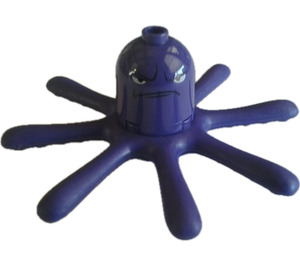 LEGO Donkerpaars Octopus met Recht Poten (Stretch)