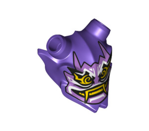 LEGO Dark Purple Oni Visor with Mask of Hatred with Closed Mouth (35636 / 37298)