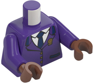 LEGO Viola scuro Gufo Post Worker Minifigure Busto (973 / 76382)