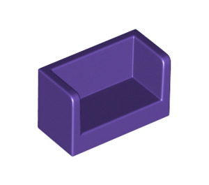 LEGO Violet foncé Panneau 1 x 2 x 1 avec fermé Coins (23969 / 35391)