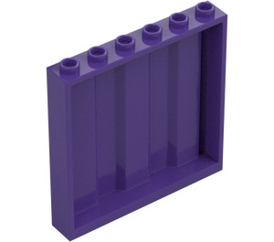 LEGO Dunkles Violett Paneel 1 x 6 x 5 mit Corrugation (23405)