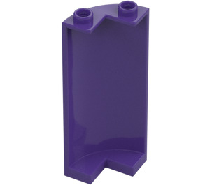 LEGO Dark Purple Panel 2 x 2 x 5 Wall Curved (30987)