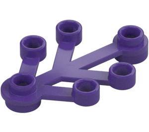 LEGO Morado oscuro Planta Hojas 4 x 3 (2423)