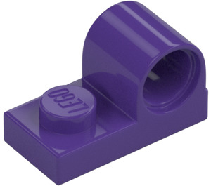 LEGO Dark Purple Plate 1 x 2 with Pin Hole (11458)