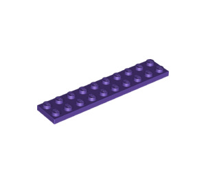 LEGO Violet foncé assiette 2 x 10 (3832)