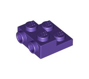 LEGO Donkerpaars Plaat 2 x 2 x 0.7 met 2 Studs Aan Kant (4304 / 99206)