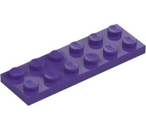 LEGO Morado oscuro Placa 2 x 6 (3795)