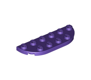 LEGO Dark Purple Plate 2 x 6 with Rounded Corners (18980)
