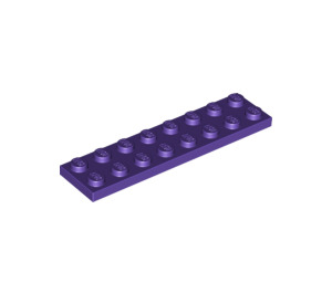 LEGO Violet foncé assiette 2 x 8 (3034)