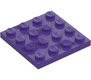 LEGO Morado oscuro Placa 4 x 4 (3031)