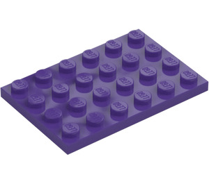 LEGO Dark Purple Plate 4 x 6 (3032)