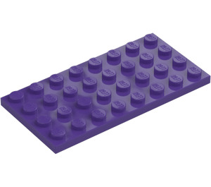 LEGO Mørk lilla Plate 4 x 8 (3035)