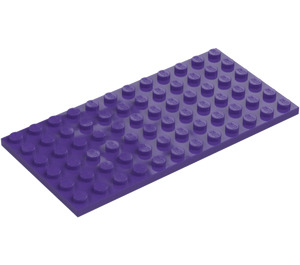 LEGO Dunkles Violett Platte 6 x 12 (3028)