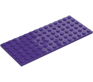 LEGO Mørk lilla Plate 6 x 14 (3456)