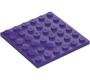 LEGO Dark Purple Plate 6 x 6 (3958)