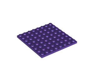 LEGO Violet foncé assiette 8 x 8 (41539 / 42534)