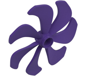 LEGO Dark Purple Propeller 7 Blade 6 Diameter (87751)