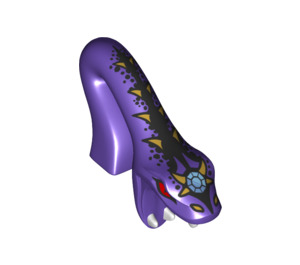LEGO Dark Purple Pythor Snake Head (45187)